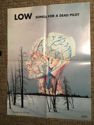 Low - Songs For A Dead Pilot Rare 1997 18” X 24” Promo Poster Kranky