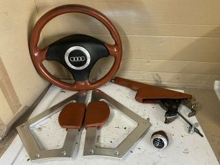 Audi Tt Mk1 Baseball Rare Steering Wheel Handbrake Gear Knob Knee Plates 225