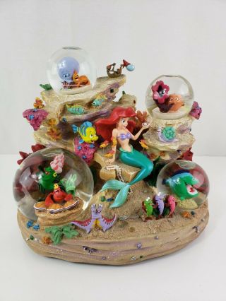 Disney Store Exclusive - Little Mermaid Ariel " Under The Sea " Musical Globe Rare