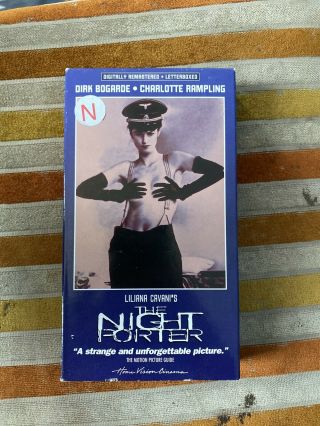 The Night Porter Vhs Drama Holocaust Nazi Rare Janus Films 70’s Erotic Cult Htf