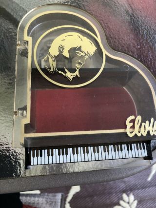 VINTAGE ELVIS PRESLEY “LOVE ME TENDER” PIANO MUSIC BOX HTF RARE 3
