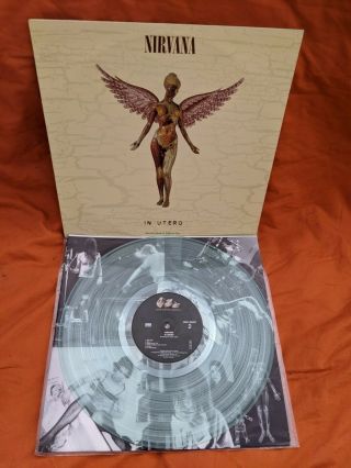 Nirvana In Utero 12 " Special Limited Edition Clear Vinyl Rock Grunge Rare