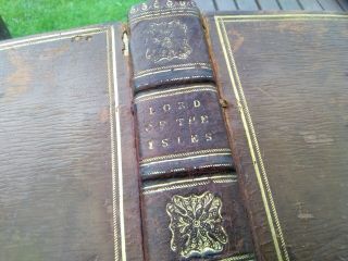 Antique leather bound book Lord of the Isles by Walter Scott second edition 1815 3