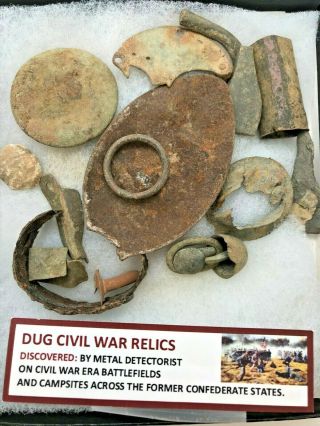 Rare Authentic Dug Civil War Relics - Battlefields - Rdciv10