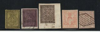 1850´s Italy Parma Rare Stamps Lot,  Cv $3460.  00,  /,  Wow