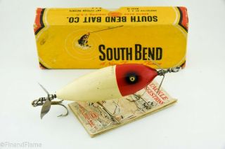 Vintage South Bend Surf Oreno Antique Fishing Lure Correct Box W Papers Rs8