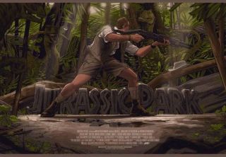 Jurassic Park By Rich Kelly - Rare Mondo Print 1 Of 325