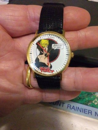 Rare 1990s Timex " Madonna / Breathless Mahoney Dial " Dick Tracy 1990 Movie Watch