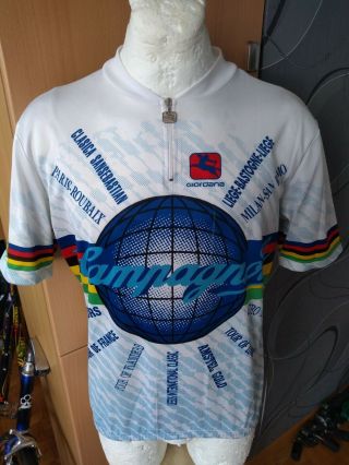 Giordana Campagnolo Giro Tour Vuelta Cycling Shirt Vintage Maglia Rare Jersey