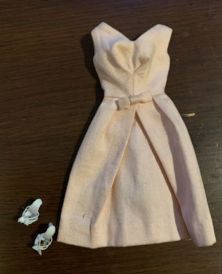 Vintage Barbie Pink Bell Dress With White Heels