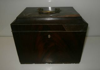 George Iii Box For Restoration Good Hardware Stop Hinges Full Lock,  Drop Handle
