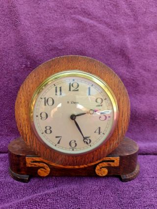 Rare Vintage Antique Smiths Art Deco Bakelite Mantel Clock C1946