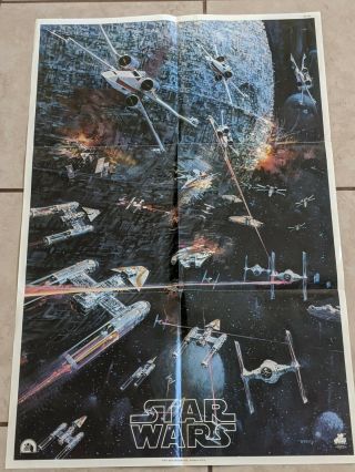 1977 Star Wars Movie Poster 20th Century Fox Hard To Find Rare