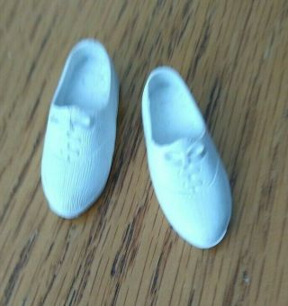 Vhtf Vintage Ideal Tammy Doll Unmarked White Tennis Shoes Sneakers Only Exc