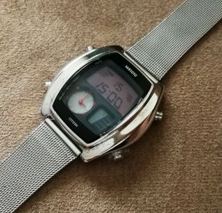 Vintage Citizen 1481010 Ana Digi Quartz Alarm Watch C351 - Q00729 Japan Rare 1997