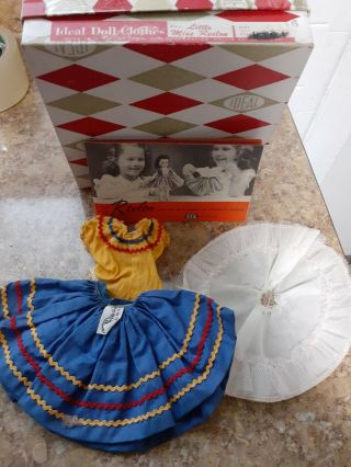 Vintage Ideal Little Miss Revlon Doll Clothing Outfit Calypso With Box