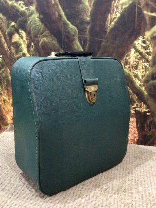 Rare Vintage Hermes 2000 Portable Typewriter Teal Green 1956