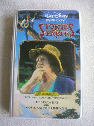 Disney Stories And Fables Volume 8 The Straw Hat & Moses Rare Vhs Tape