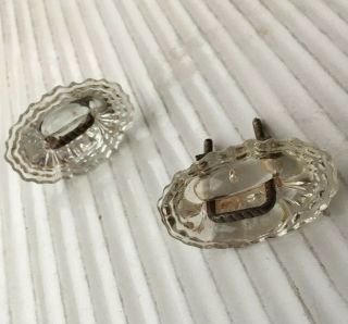 Pair (2) ANTIQUE GLASS DRAWER PULLS From Italy (smaller Pair) 2