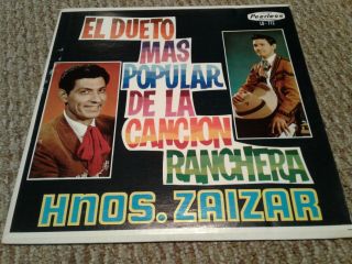 Hermanos Zaizar El Dueto Mas Popular De La Cancion Ranchera Rare Lp Ex/ex