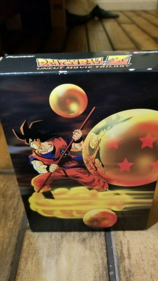 Dragonball Z Uncut Movie Trilogy Dvd Collector’s Box Set Rare Dbz Pioneer