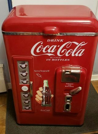 Coca Cola Vintage Cooler.  Rare And Hard To Find.