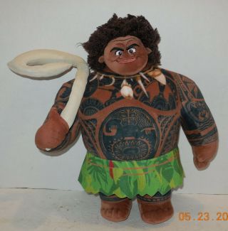 Disney Moana Maui Demigod W/ Fishhook 13 " Plush Stuffed Animals Rare Htf