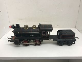 Rare 1917 Bing Train 1 Gauge I - 48 Electric Steam Engine & Tender From Museum