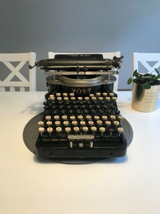 Rare Antique Yost No 4 125 years typewriter Schreibmaschine Máquina de Escrever 2