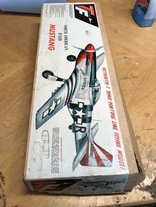 Rare Vintage Top Flite North American P - 51d Mustang (incomplete) Control Line 37