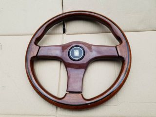 Jdm Nardi Gara 3 Spoke Italy Wood Steering Wheel 360 Mm Rare Benz Bmw Vw Honda