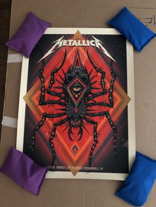 Metallica Rare Concert Poster Indianapolis 2019 62/450