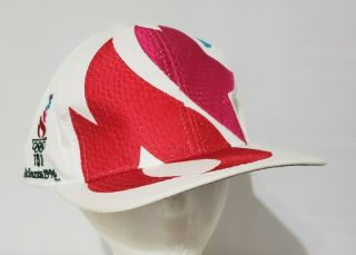 Rare - Vintage Starter Atlanta 1996 Snapback Hat Cap White Big Logo Olympics