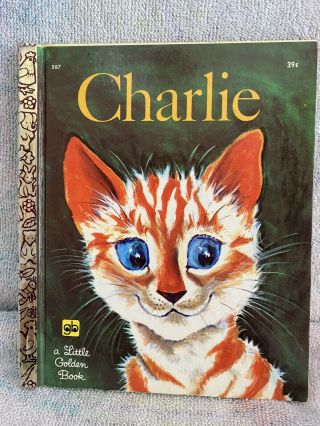 " Charlie " Little Golden Book Rare 1970 1st Edition " A "