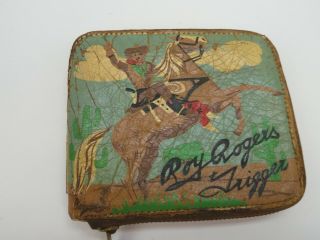 Very Rare Roy Rogers And Trigger Leather Wallet