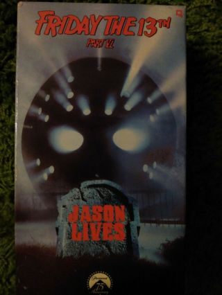 Friday The 13th Part Vi Jason Lives Vhs Horror Cult Vintage Slasher Rare
