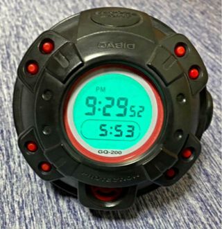 Casio G - Shock Gq - 200 Muscle Time Alarm Clock Vintage Rare Operation Confirmed