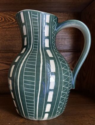 Vintage Mid Century Modern Rare Arabia Finland Kaj Franck 7” Pottery Pitcher