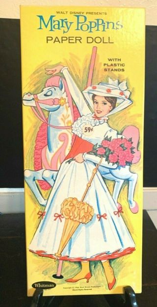 Vintage Walt Disney 1966 Mary Poppins Paper Doll Uncut Whitman