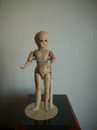 Real Seeley Body 8” Composition Jointed Plus Bisque Head W Glass Eyes