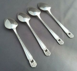 4 Place/Oval Soup Spoons 7 1/4 
