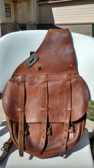 Rare & Ww1 Us Cavalry Saddle Bags (spalding 1918)