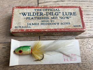 Heddon Wilder Dilg Fly Rod Brann’s Glory In Very Rare Box James Feathered Minnow