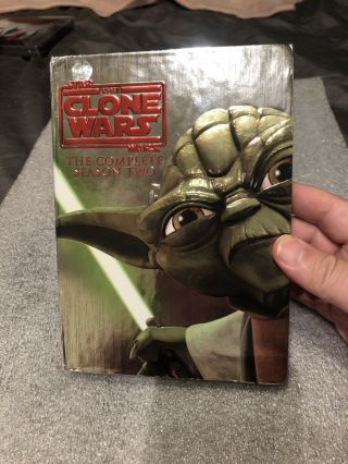 Star Wars: The Clone Wars - Season Two (dvd,  4 - Disc Set) Digibook Rare