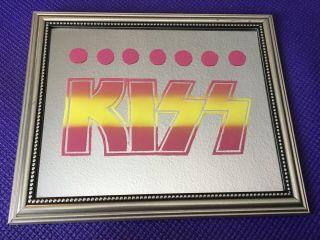 Kiss Logo Mirror “kiss Killers Album Colors” W/ Frame 8x10” Rare