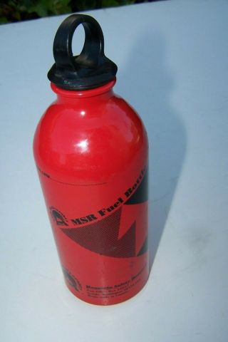 Vintage Msr 11 Oz Fuel Bottle Made In Canada Camping Back Packing Stove
