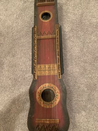 ANTIQUE UKELIN Zither Stringed Musical Instrument 1920’ MANUFACTURES ADVERTISING 3