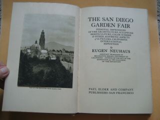 1916 Antique San Diego Garden Fair Book Panama - California Expo - - Eugen Neuhaus