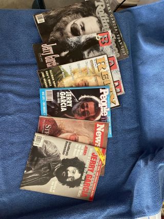Six - Rare Set - Jerry Garcia Grateful Dead Commemorative Magazines