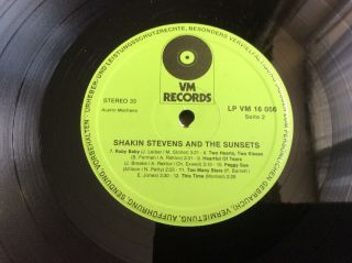 Shakin’ Stevens mega rare lp on vm label from Germany 3